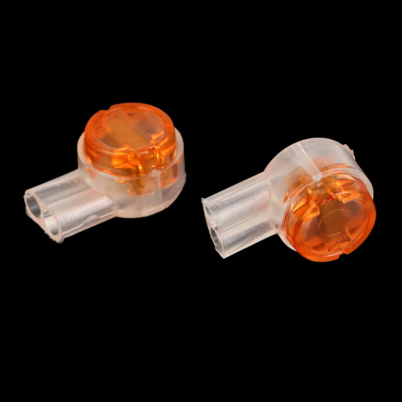 100Pcs K2 Wire Splice Connector Waterproof Gel Filled Wire Button Connector Clear Telephone Splice Network Cable Terminals