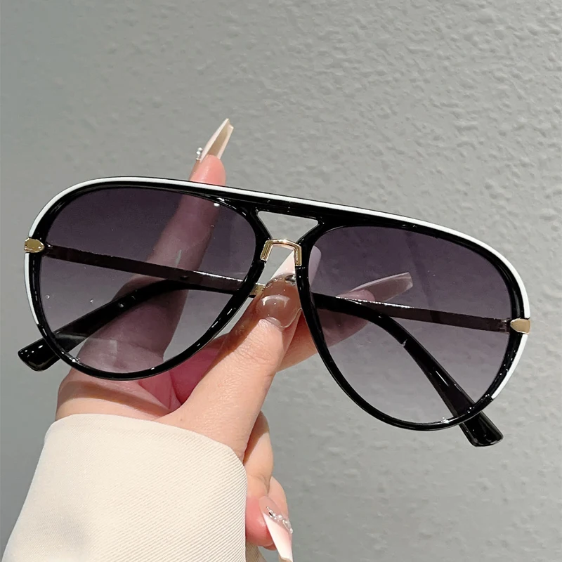 KAMMPT Vintage Pilot Sonnenbrille Männer 2025, neue Mode, mehrfarbig, Farbverlauf, Schattierungen, Damen, trendig, lässig, Outdoor-Dekor, Sonnenbrille – Detail 11