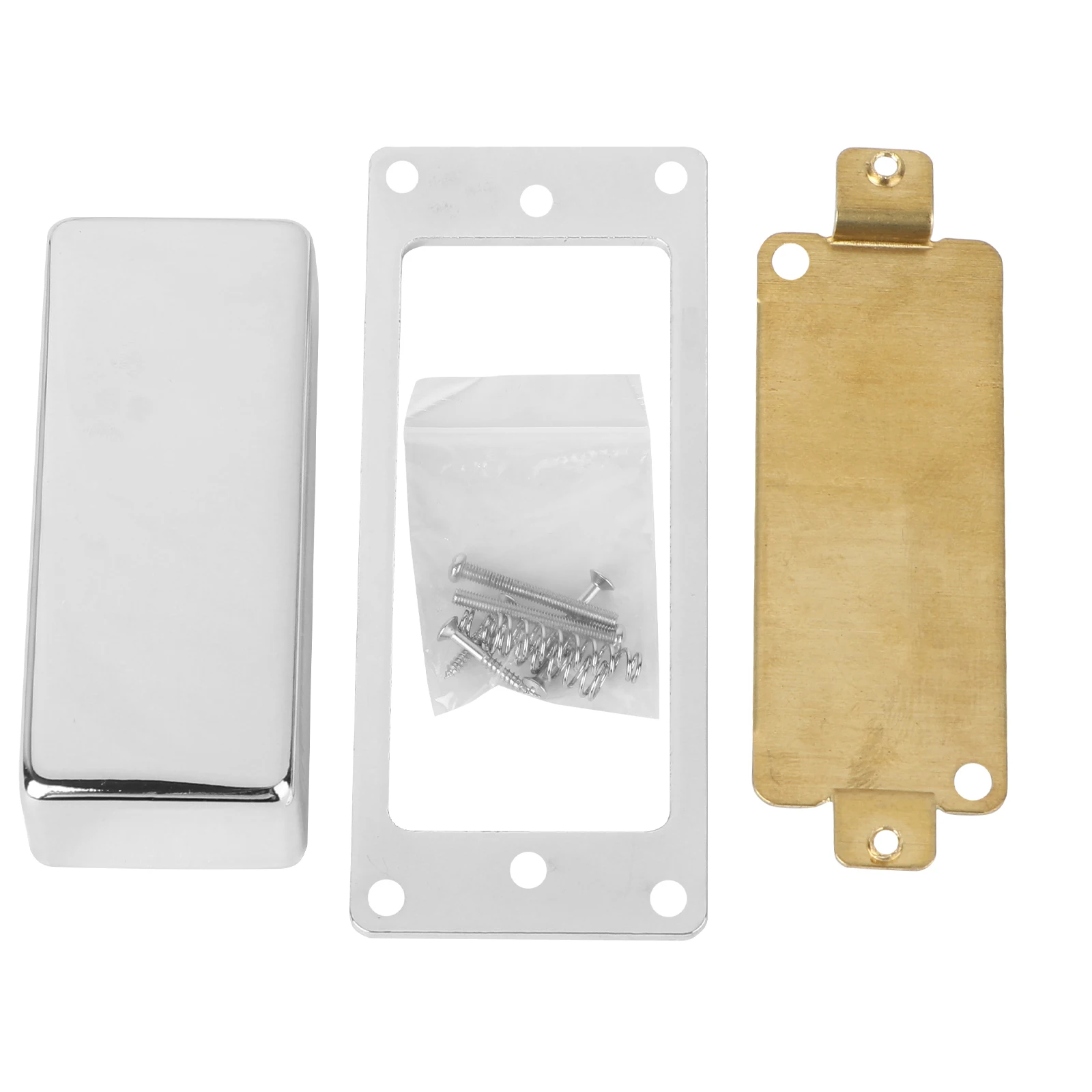 

2Pcs Mini Pickup Humbucker Mounting Frame Cupronickel Base Plate for Electric Guitar Neck Bridge Replacement Parts Compatible