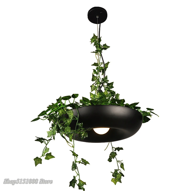 Nordic Plant Pendant Lights DIY garden Led Lamp Flower Pot Hanging Lamp Dining Room Restaurant Lighting Fixtures Home Decor