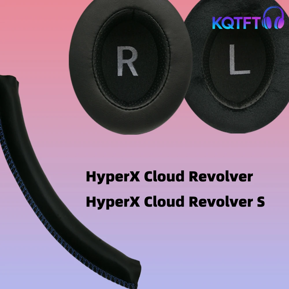 

Replacement Ear Pads for HyperX Cloud Revolver S Parts Leather Cushion Velvet Earmuff Headset Sleeve Cover