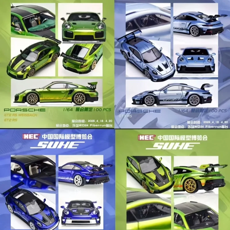 2025 HEC Beijing SUHE 1:64 992 GT3 GT2 RS Series Python Green 4