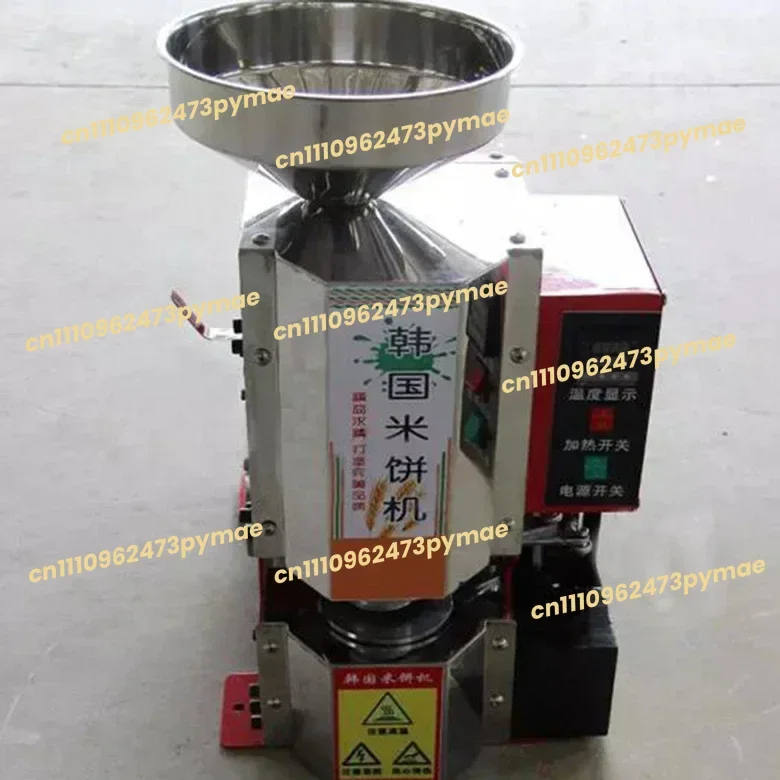 

2025 Korean semi automatic puffed rice popping machine round rice cake making machine