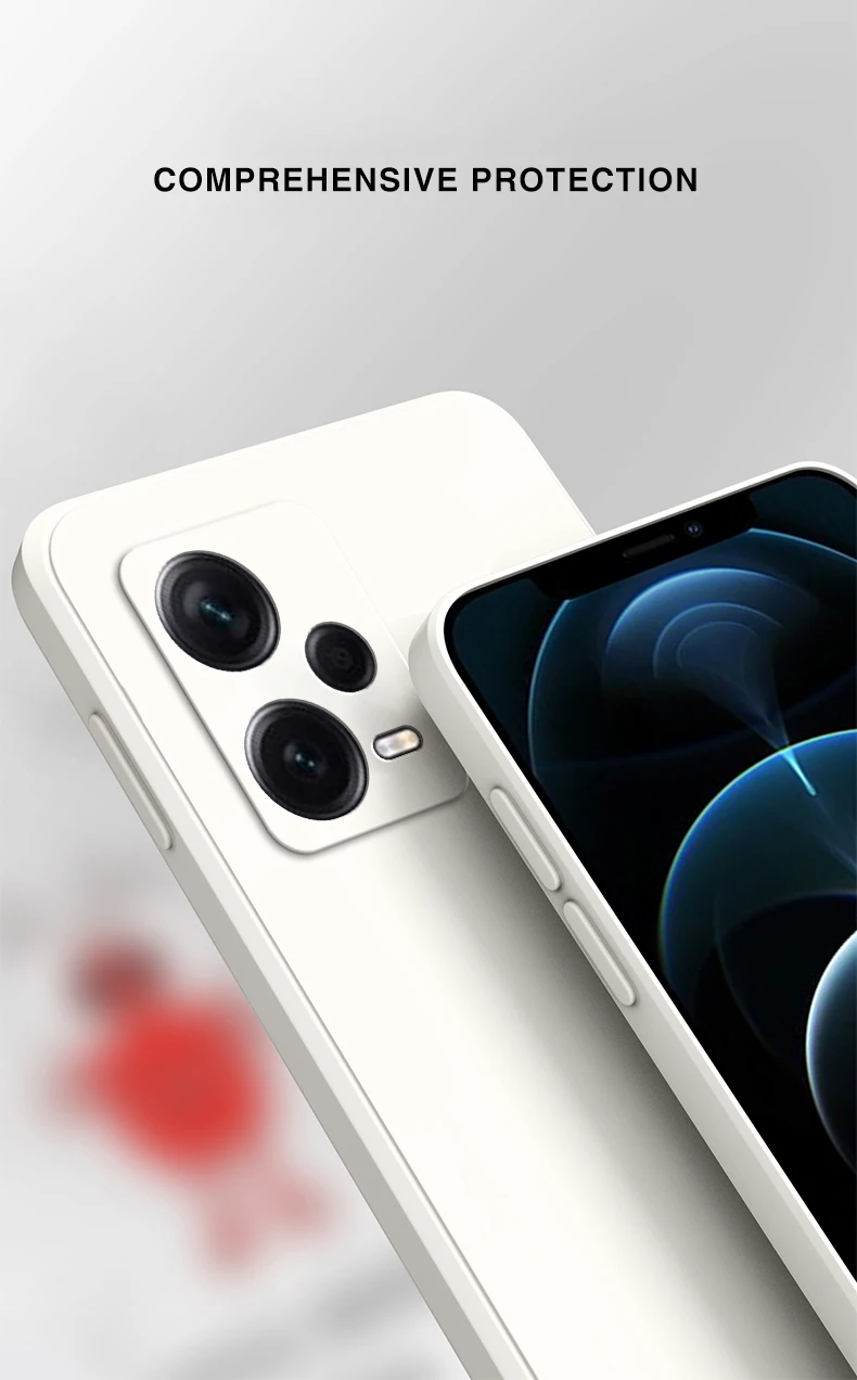 Quadratische matte Silikonhülle für Xiaomi POCO X5 X5PRO 5G Soft Fundas Poco X5 Pro 5G Matte Basic Cases Caqas – Detail 6