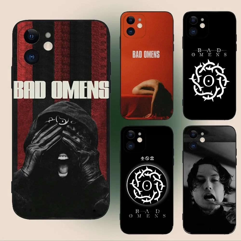 Band B-Bad O-Omens  Phone Case For iPhone 15,14,13,12,11,Plus,Pro Max,XS,X,XR,SE,Mini,8,7 Soft Silicone Black Cover