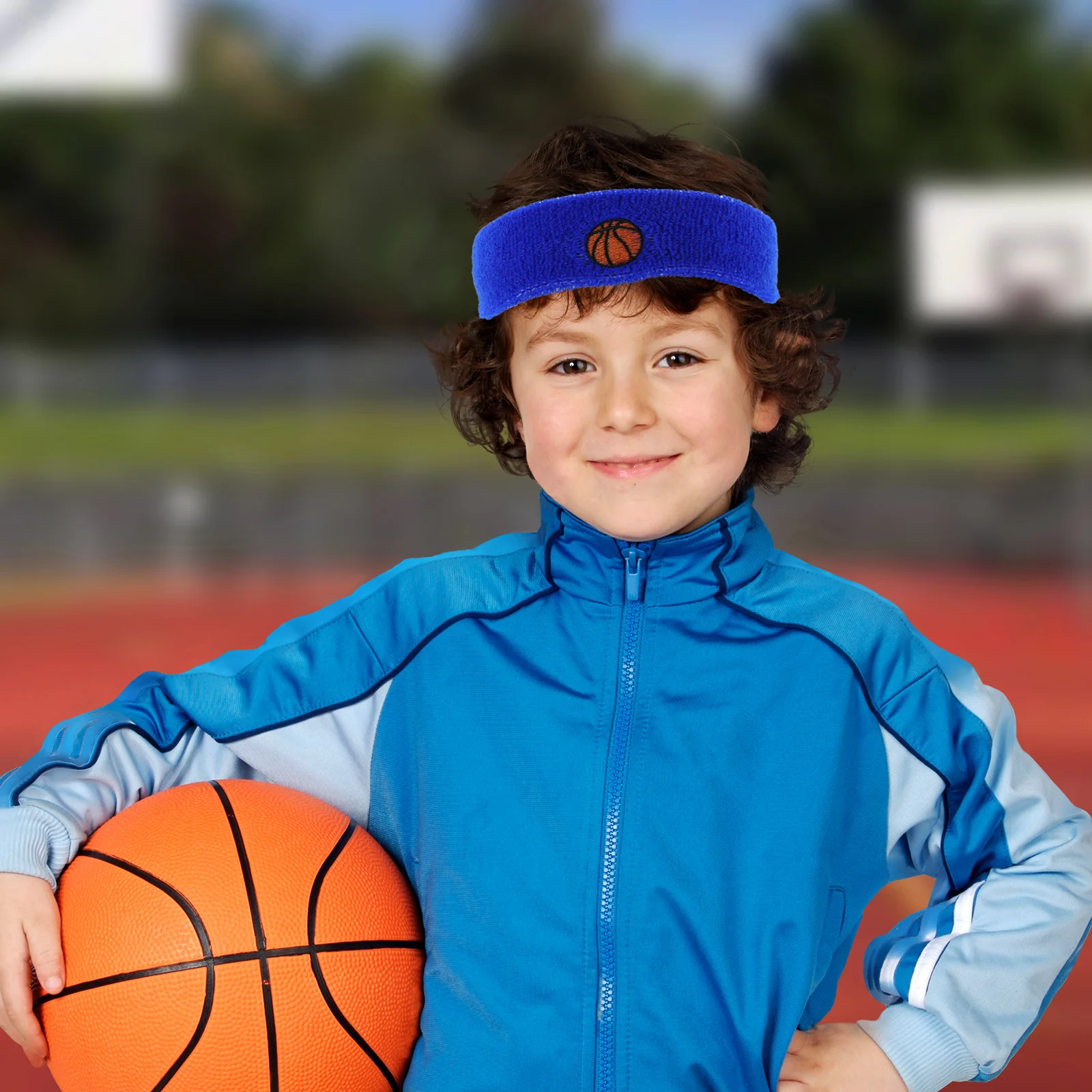 

6 Sets Sports Wristbands Sweatbands Kids Basketball Volleyball Breathable Protection Elastic Headbands Wristbands Men Women Yoga