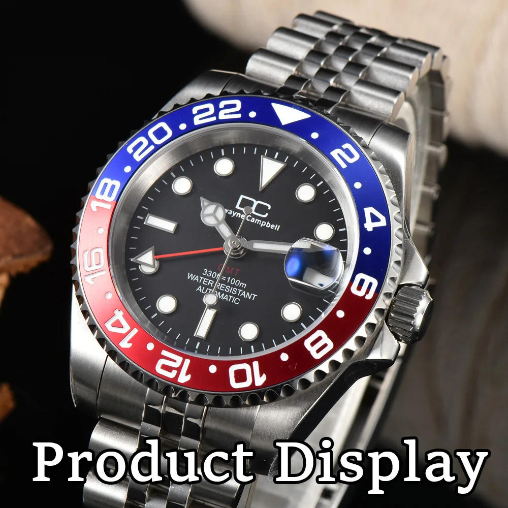 Sloping 38mm*30.6mm Ceramic/Aluminium Bezel GMT and Diving Watch Insert For Men's Watch Replace Watch Face Watch Bezel Inserts