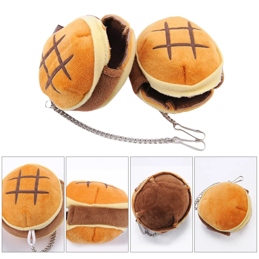

2Pcs Warm Cotton Pet Hamster Bed House Small Lovely Bread Shaped Nest Resting Pad Pet Bed House Hamster Cotton Nest
