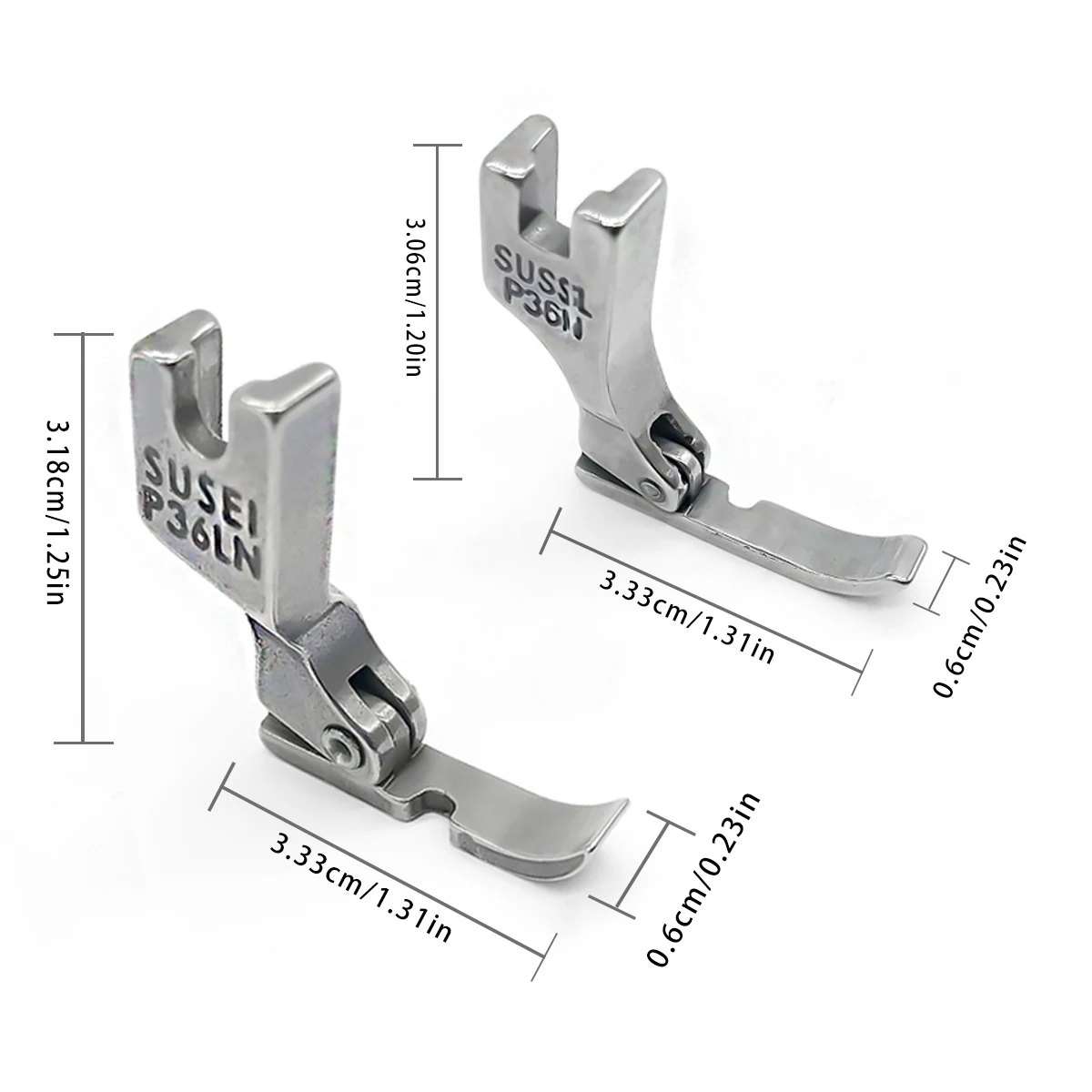 1 group of industrial sewing machine zipper presser foot set P363 P36LN P36N S518N P58n total of 5