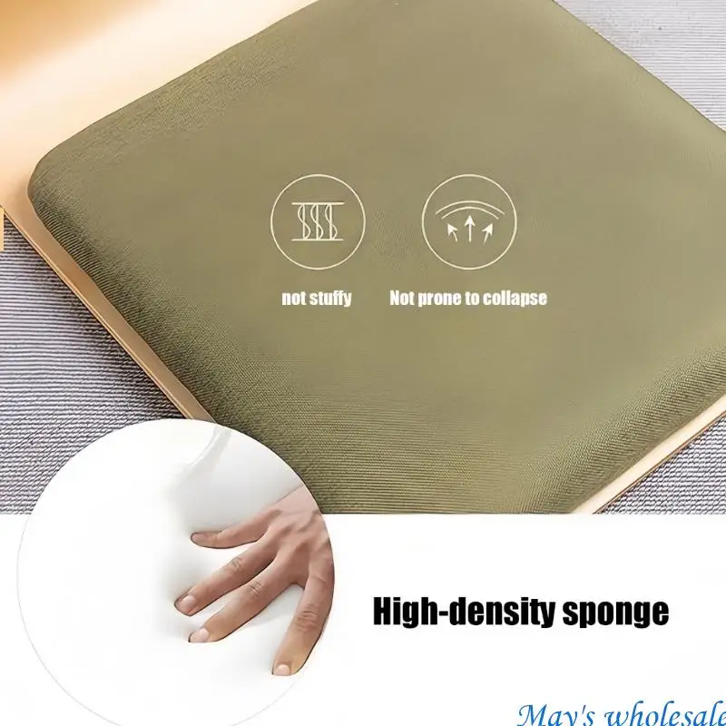 مسند ظهر مريح يدعم كرسي بلا أرجل لقراءة أريكة تتحول لسرير مع إطار من الخشب الصلب ووسادة إسفنجية عالية الكثافة 448A