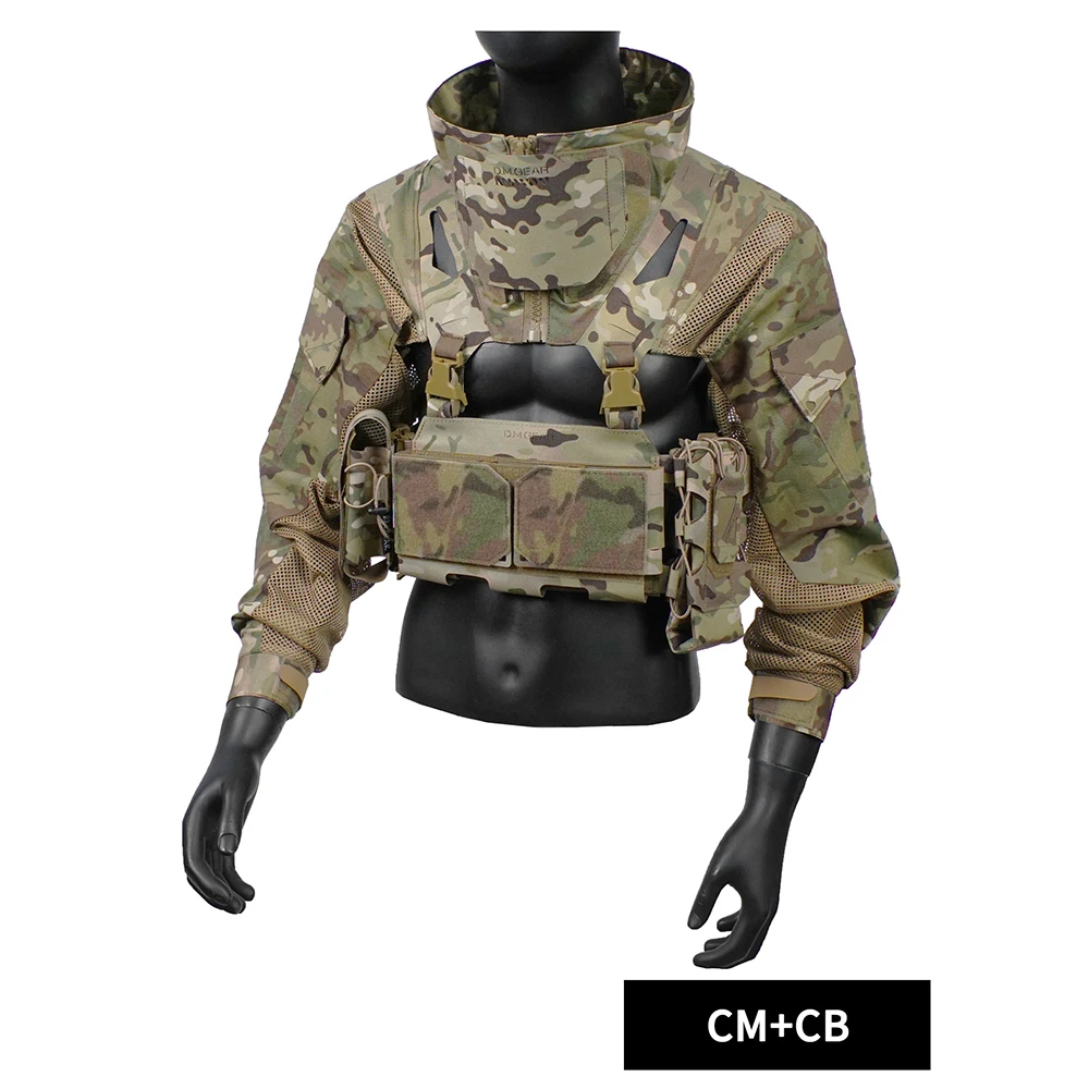 DMgear Uniforme táctico camuflaje manga larga transpirable MOLLE