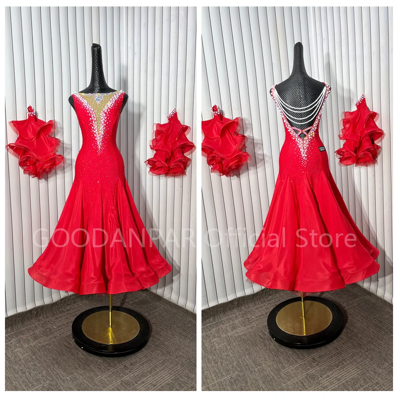 GOODANPAR Customized Standard Dance Dress ballroom dress for Competition swing tango waltz Smooth us 8 dance competition dress