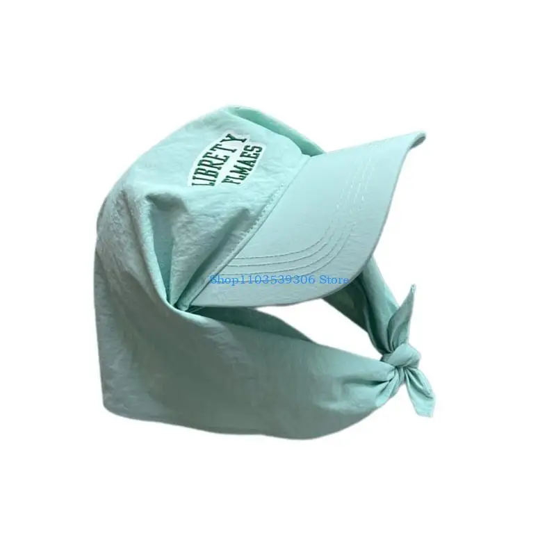 

400A Fashion Niches Versatiles Hats Academies Uniform Hat Beautiful Baseball Hat Headscarf Cover Hair Loss Scarf Wrap Hat