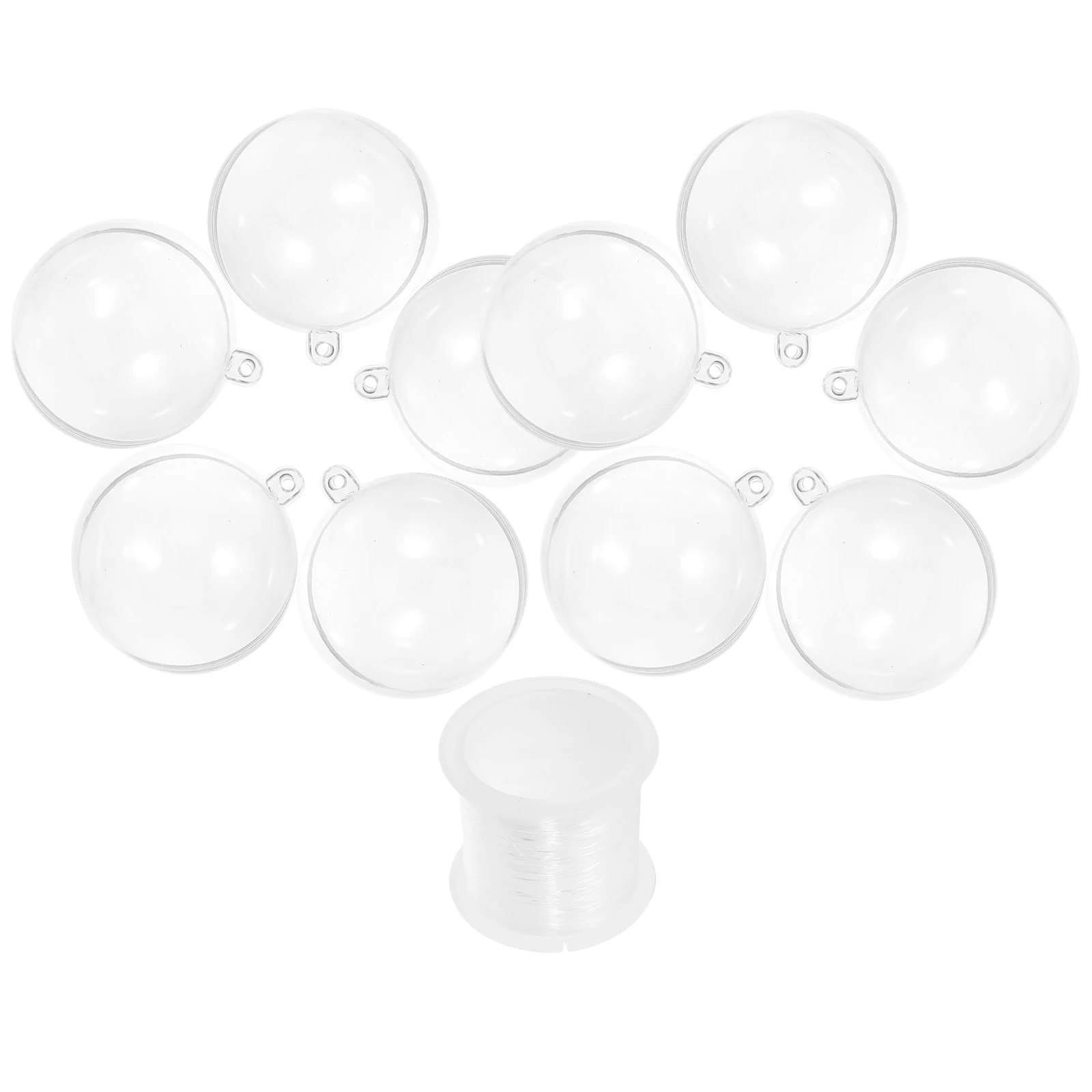 

1 set Christmas Ornaments Clear Balls 6cm Hanging Christmas Decor Decor Xmas Supplies Party Crafts Photo Props
