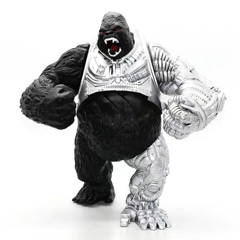 Mechanical King Kong Vs Godzilla Action Figures Genuine Movie Periphery Large Soft Rubber Toy Monster Figurine Model Xmas Gift