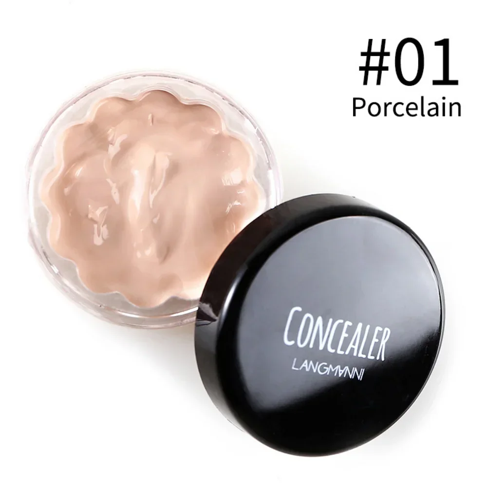 Makeup Concealer Cream Full Coverage Moisturizing Long-Lasting Cover Dark Circles Acne Pores Shading Waterproof Makeup Cosmetics