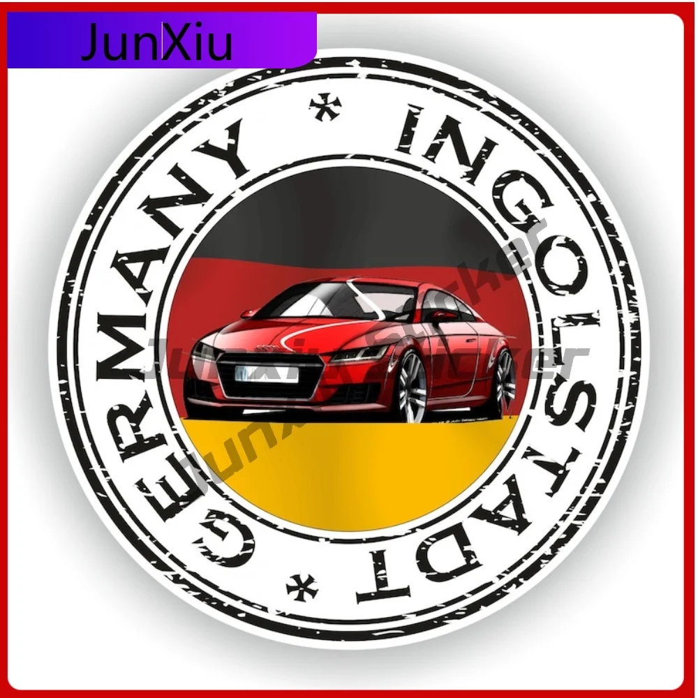 

Germany Ingolstadt Seal Sticker Round Flag Cool Vinyl Decal Waterproof Car Decor for SUV Bodywork Guitar Motorcycle Helmet