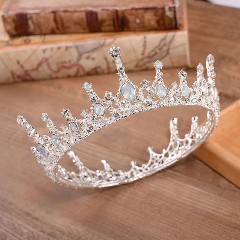 

Round Crown Exquisite Gemstone Her Jewelry Women's Crown for Women's Hair Accessories Bridal Hair accessories Bride