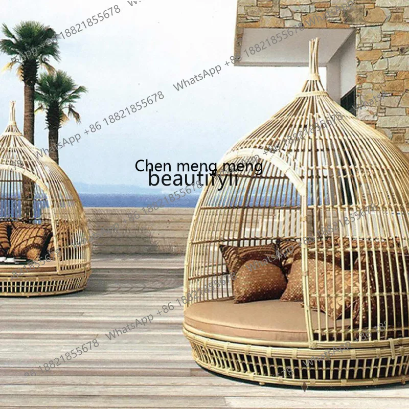 Outdoor Bird's Nest Courtyard Villa Garden Hotel Terrace Leisure Bed Outdoor Creative Recliner