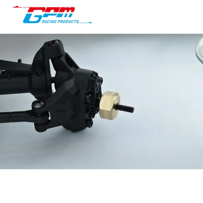 Adaptadores Hexagonais de Latão GPM UTB010X/7.5 (12X7.5MM) para Upgrade de RC AXIAL 1/18 UTB18 CAPRA