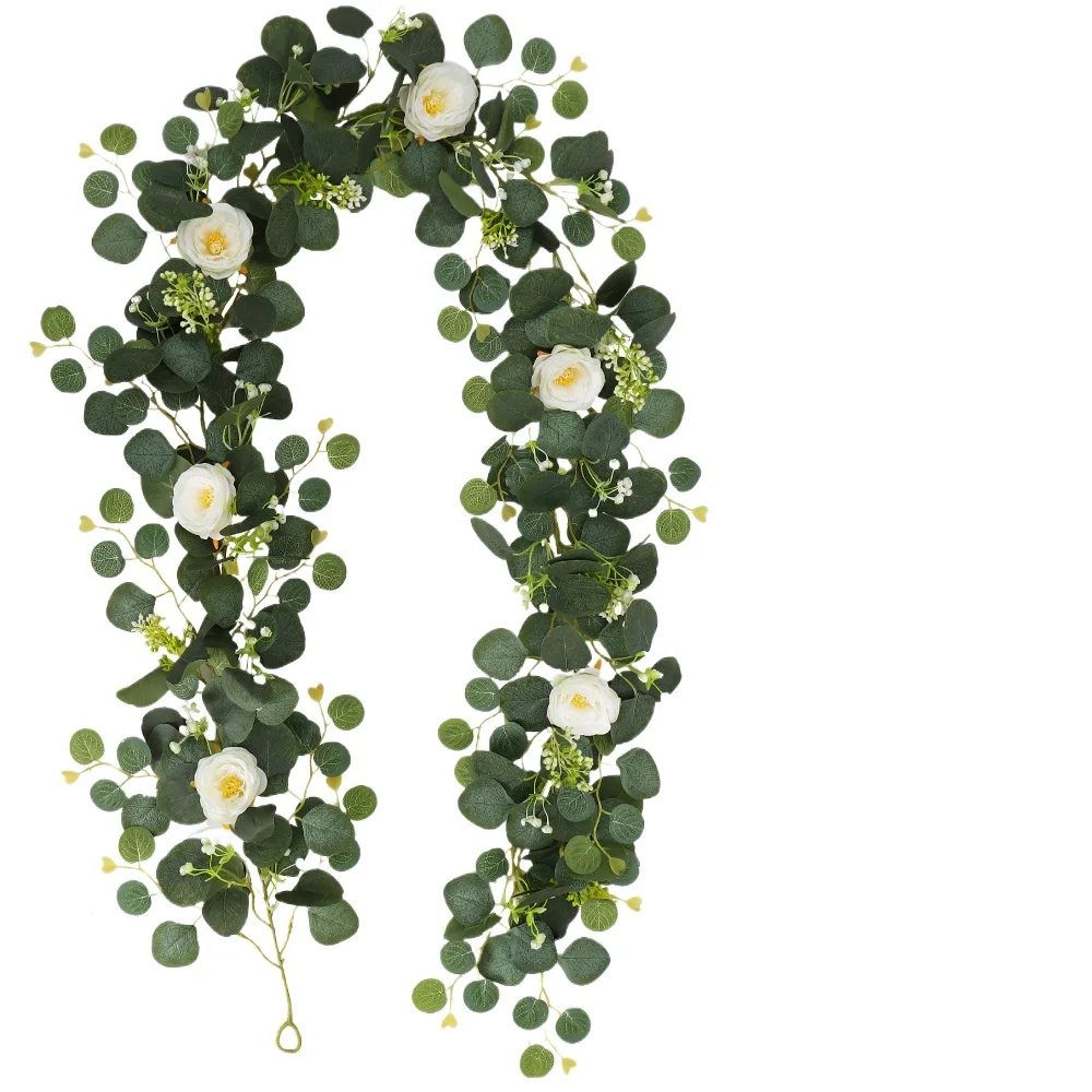 

Домашний свадебный декор, искусственные цветы, эвкалипт, искусственные украшения, вечерние украшения для стола, стены, цветы