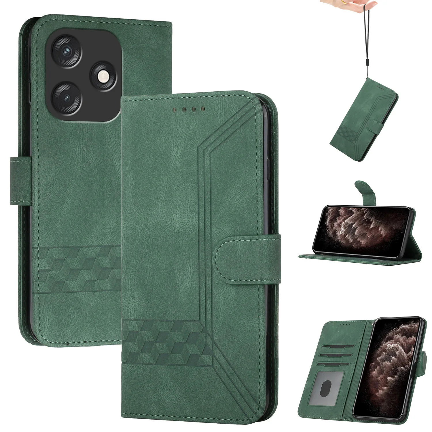 Wallet Phone Case For Samsung Note 20 Ultra 10 Plus 9 8Luxury Leather With 3 Cards Slot Holder Handbag Book Flip Cover Funda