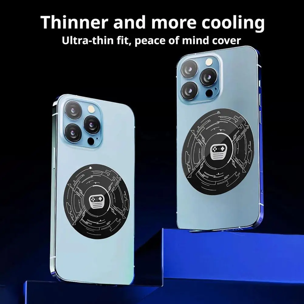 Radiator Magnetic Patch Flexible Ultra-thin Magnetic Sheet Strong Suction For IPad Tablet Phone Cooler Adhesive Adsorption 1PC