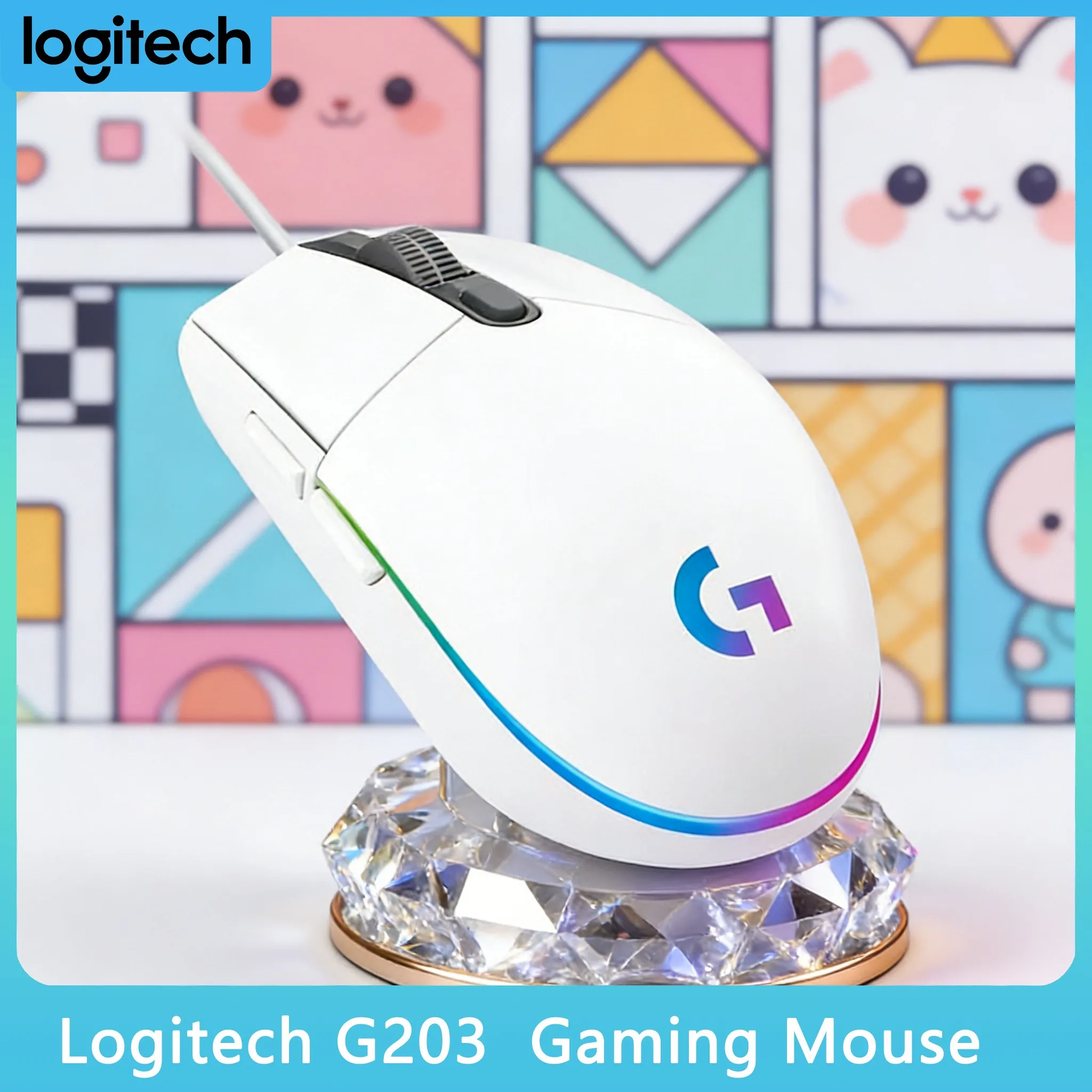

Logitech G203 LIGHTSYNC RGB Mouse 16.8 Million Colors for Gaming