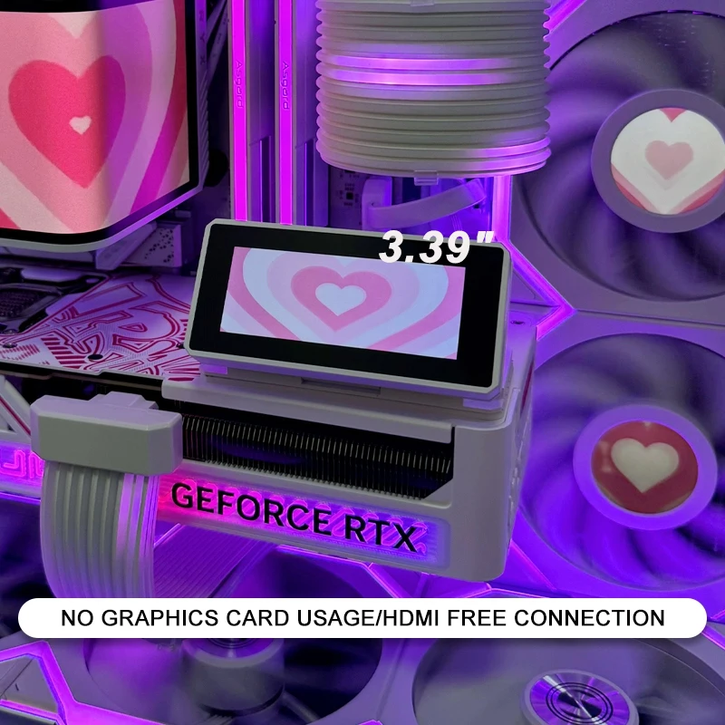 

3.39 Inch USB Drive Free Chassis CPU GPU RAM AIDA64 Temperature Monitoring Used For Nvidia Desktop Secondary Screen