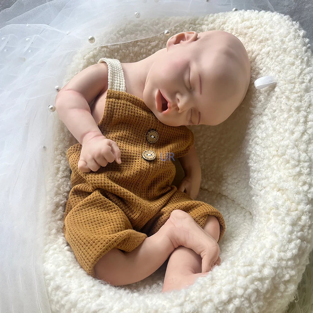 

Нежная силиконовая кукла реборн для всего тела, около 18 дюймов, соска для девочек с открытым ртом для детей от 3 лет, детские игрушки