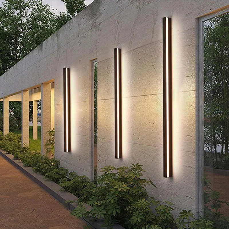 

Outdoor Wall Light IP65 Waterproof Modern Wall Lamp AC85-265V Porch Light Garden Light 60cm 80cm 100cm Long Strip wall light