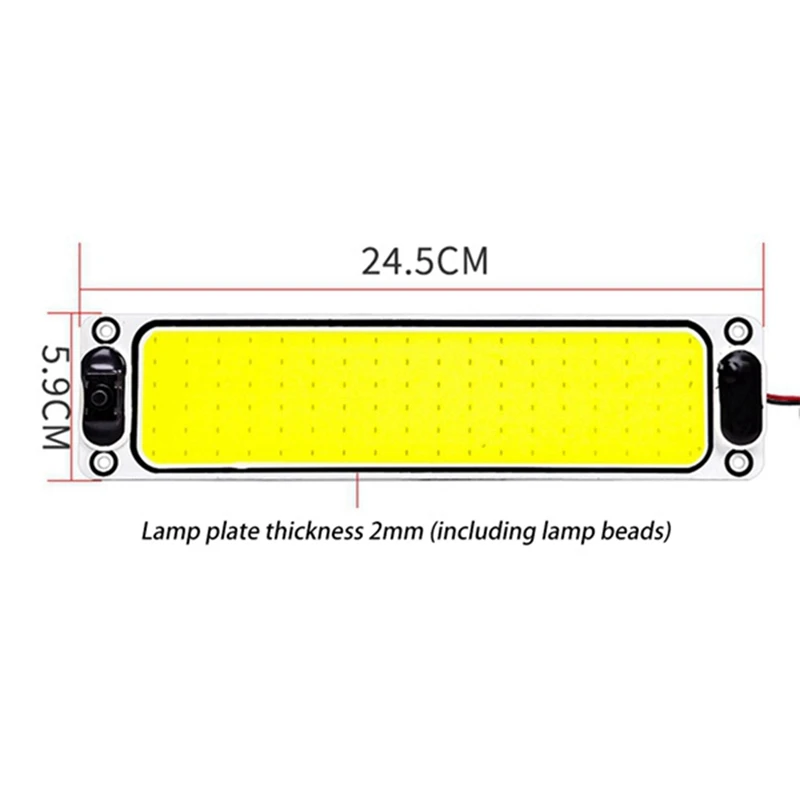 12V-24V 108LED COB LED Interior Light COB Cabin Lights RV Ceiling Lights Reading Lights For Cars Caravans RV