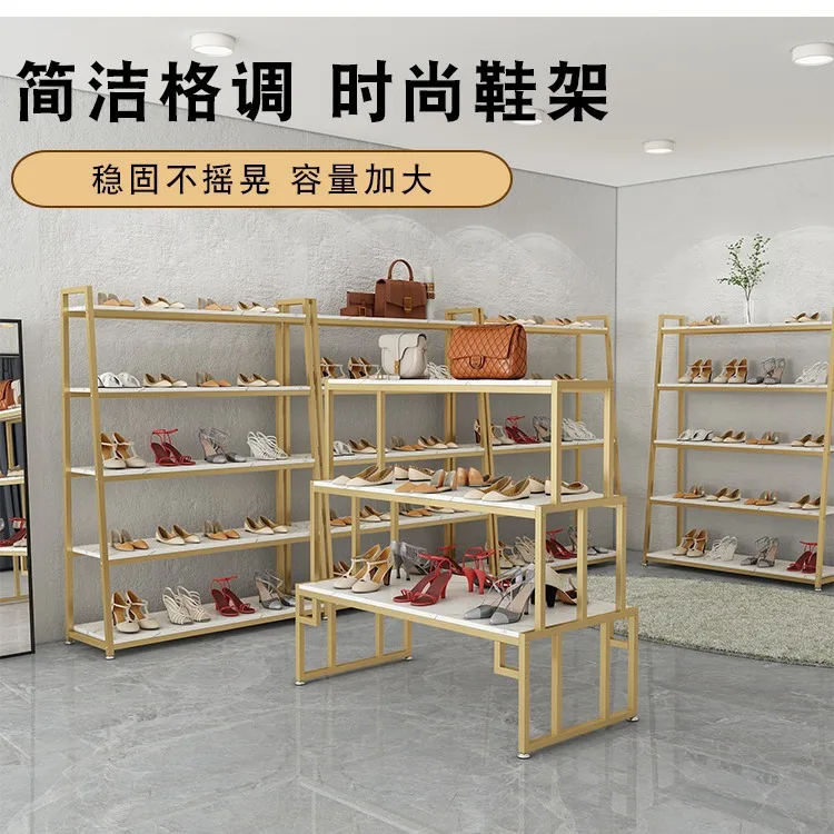 HYS Nakajima display stand Shopping mall clothing store Nakajima display stand Shoe rack High and low stepped rectangular