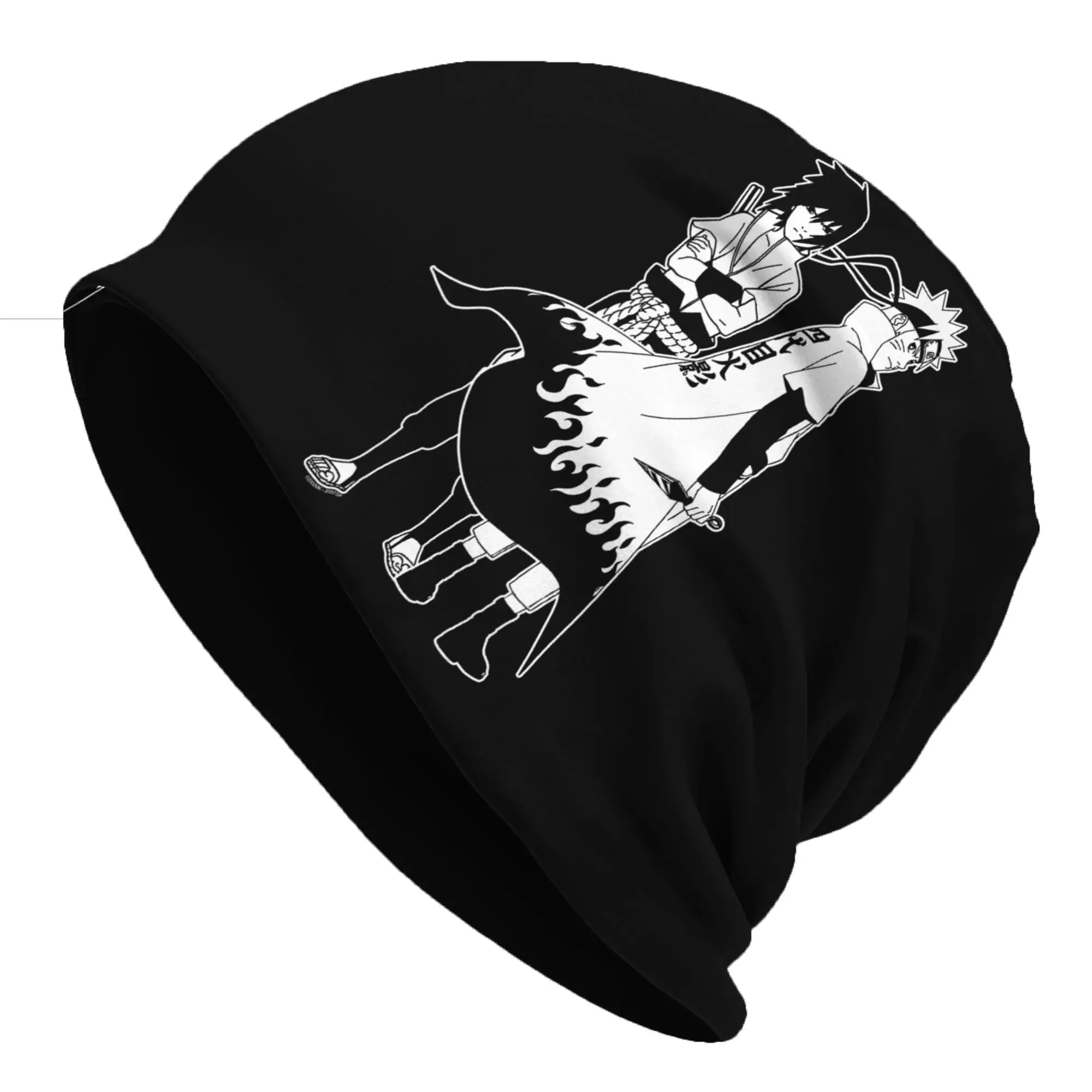 Gorros Bandai, gorros Shippuden Naruto y Sasuke Outline, gorro fino de anime, gorro Hipster, gorros tipo Skullies, gorros para hombre y mujer, orejeras