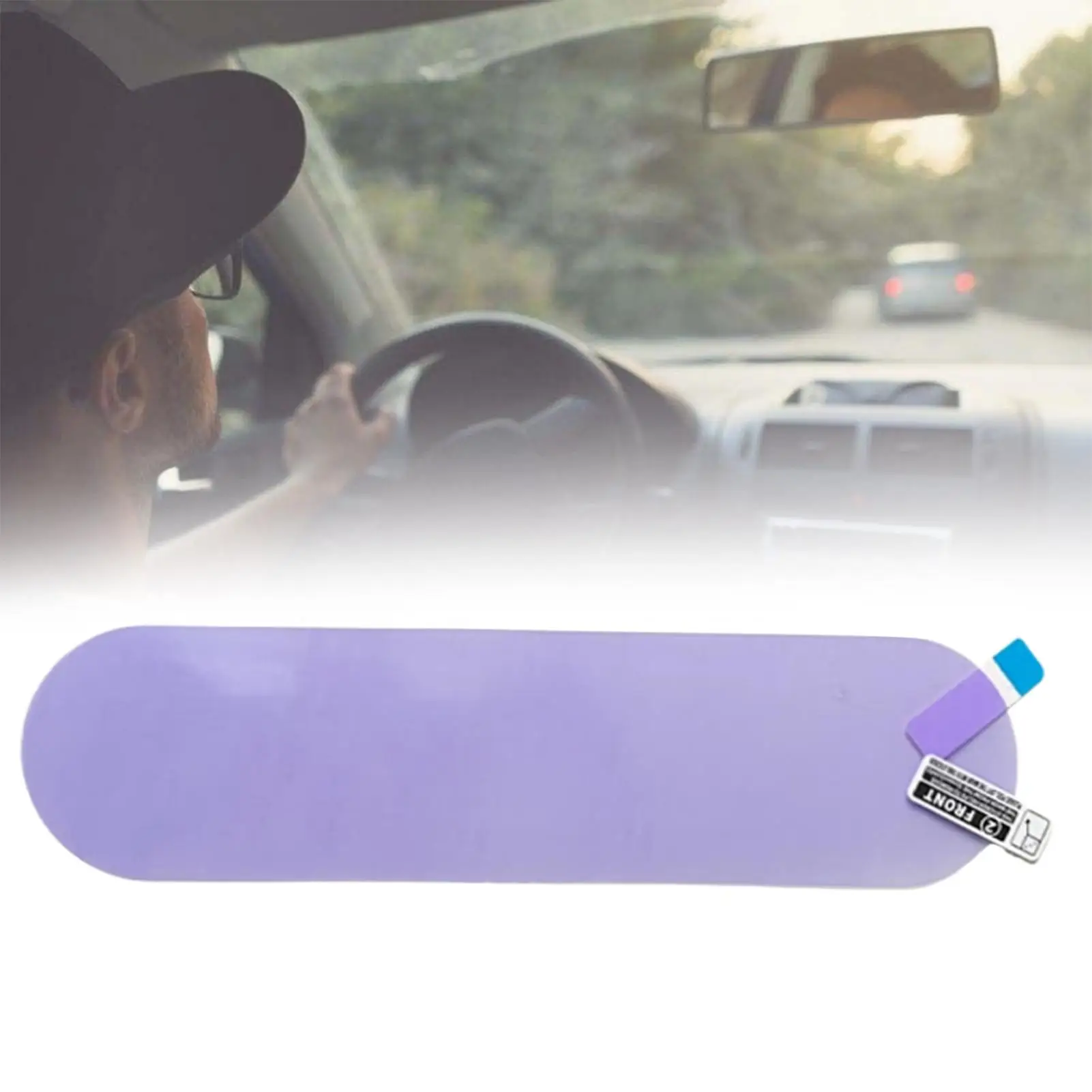 Car Interior Rearview Mirror Anti-glare Anti Fog Film Night Reversing Glare Protection Waterproof Auto Sticker Accessories