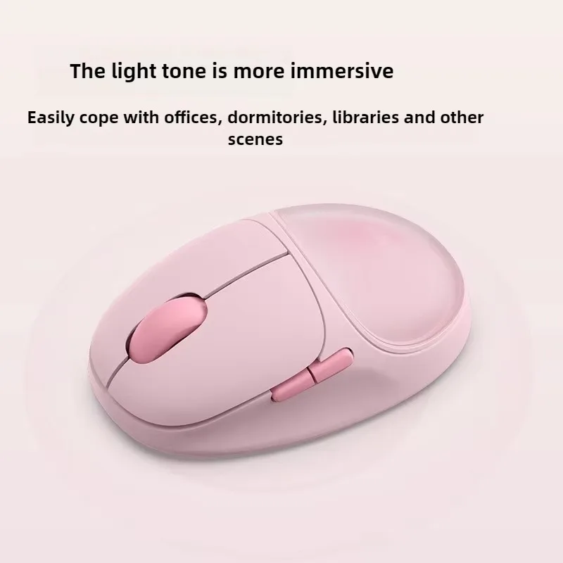 M01 Wireless Bluetooth Mouse 2.4GMINI Office Games Gift Universal Girl Cute Laptop Magnetic Back Cover Color 125Hz ABS 2400DPI