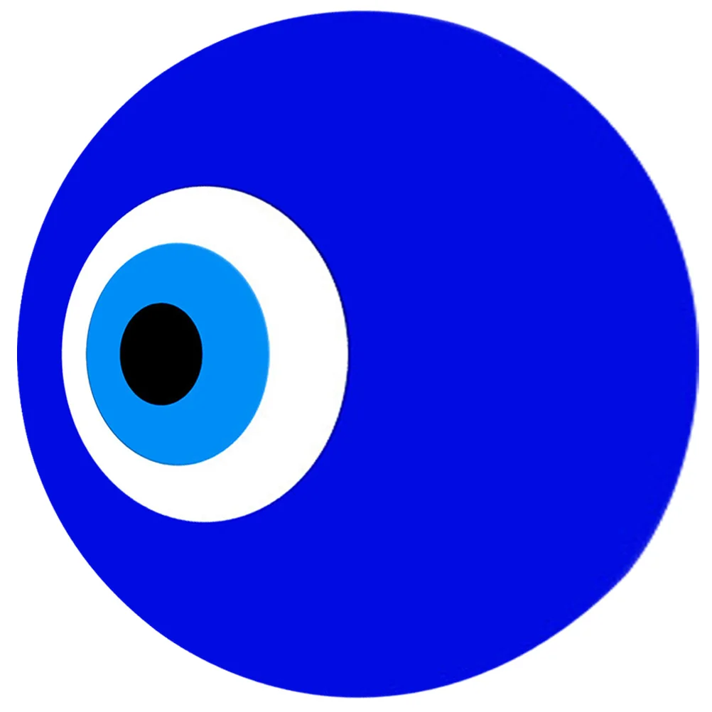 

Evil Eye Decor Acrylic Mirror Stickers Blue Round Home Bedroom Living Room Cafe Wall Ornament Office Hanging Decal