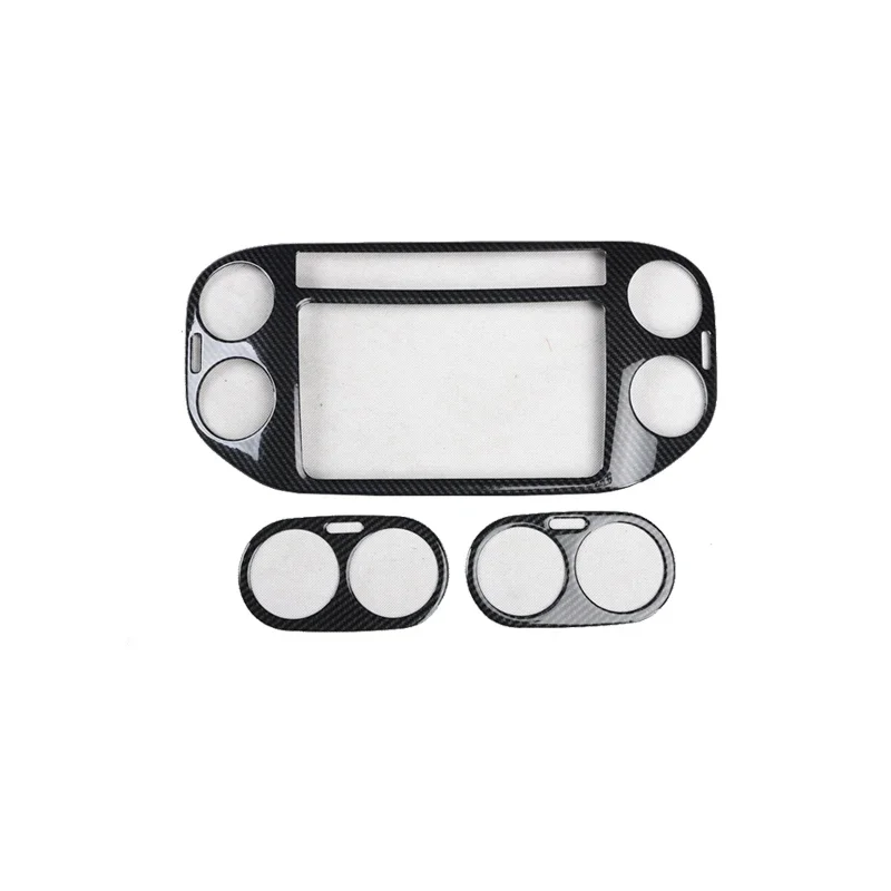 ティグアンrライン2007-2015用エアコン排気口エアコン排気口クロームトリムプレート装飾カバー