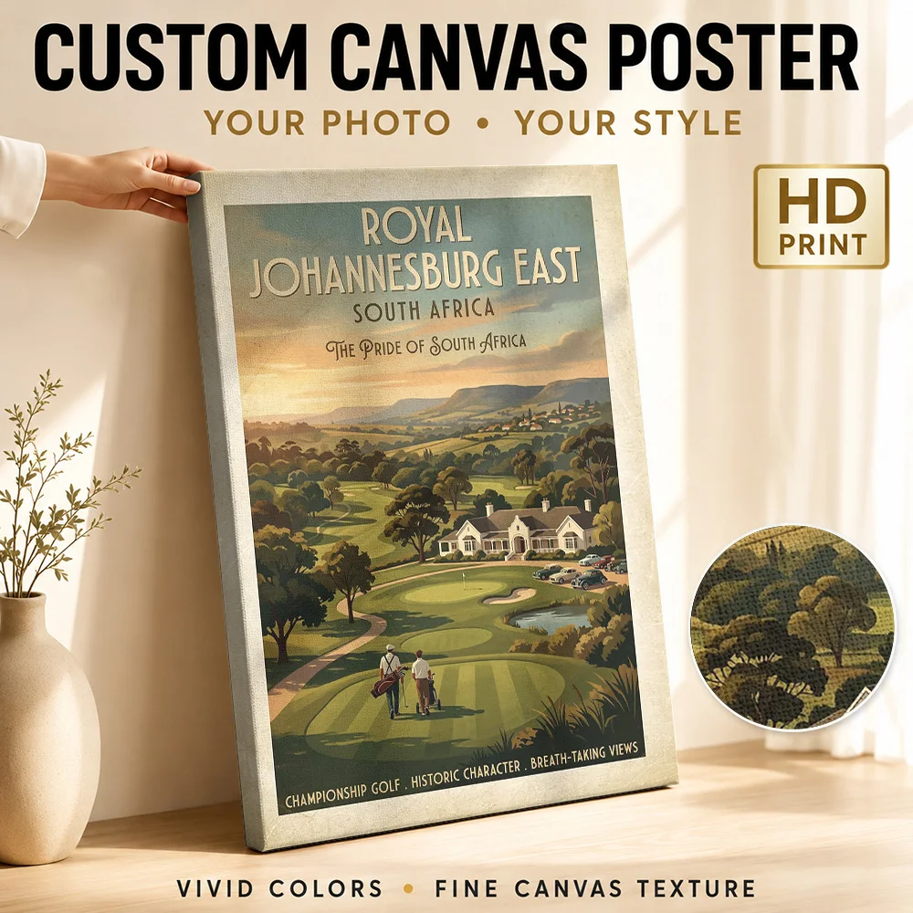 Seta Golf Club North Japan Vintage Canvas Print Poster Customized Photo Japanese Inspired Wall Paintings Decoration for Office