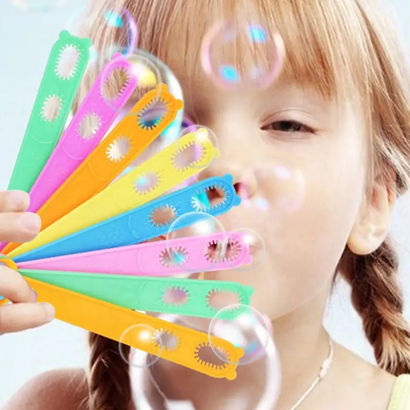 Kids Bubble Wand Mini Bubble Wand Fan Bubble Stick Ergonomic Outdoor Bubble Stick Includes 1 Bubble Solution Handheld Bubble