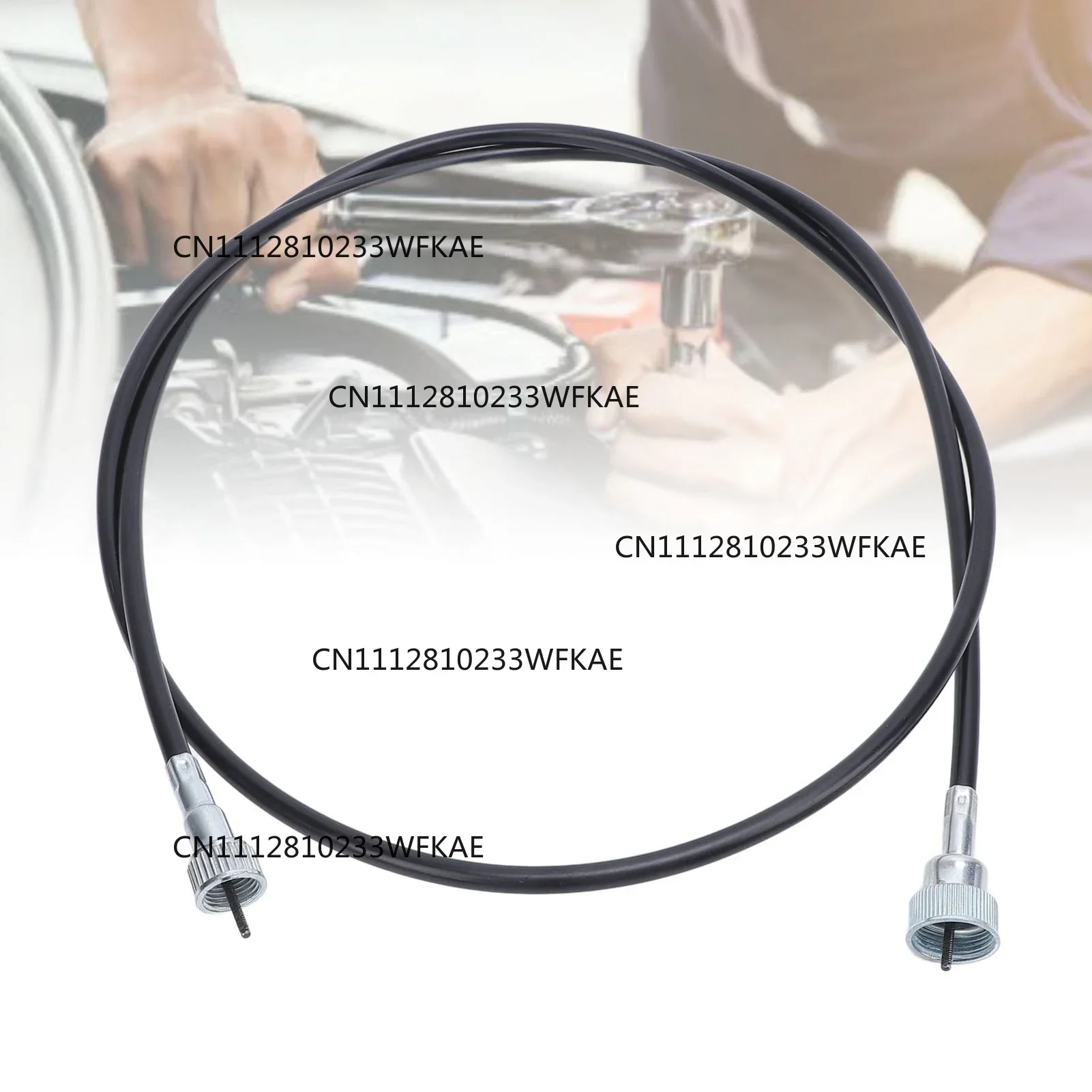 68 Inch Car Speedometer Cable Screw On with 7/8in 5/8in Connector Replacement for Chevy GM Powerglide Turbo Hydro Transmission