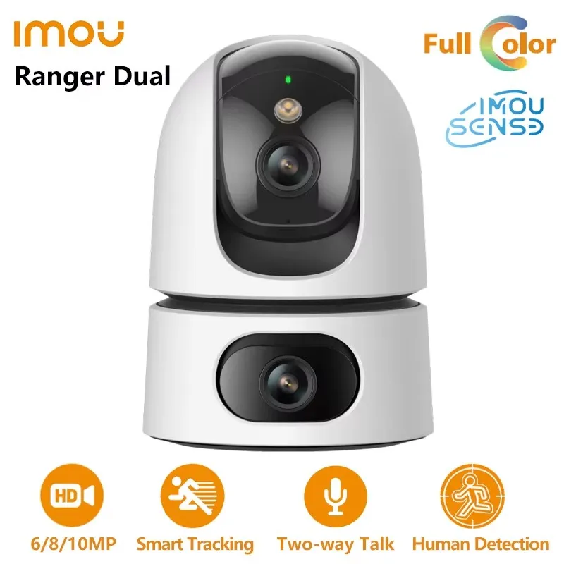 Imou Ranger Dual 3+3MP Full Color Camera Human Pet Detection Auto Tracking Two-way Talk Smart Home Security Wifi Dual Lens CCTV