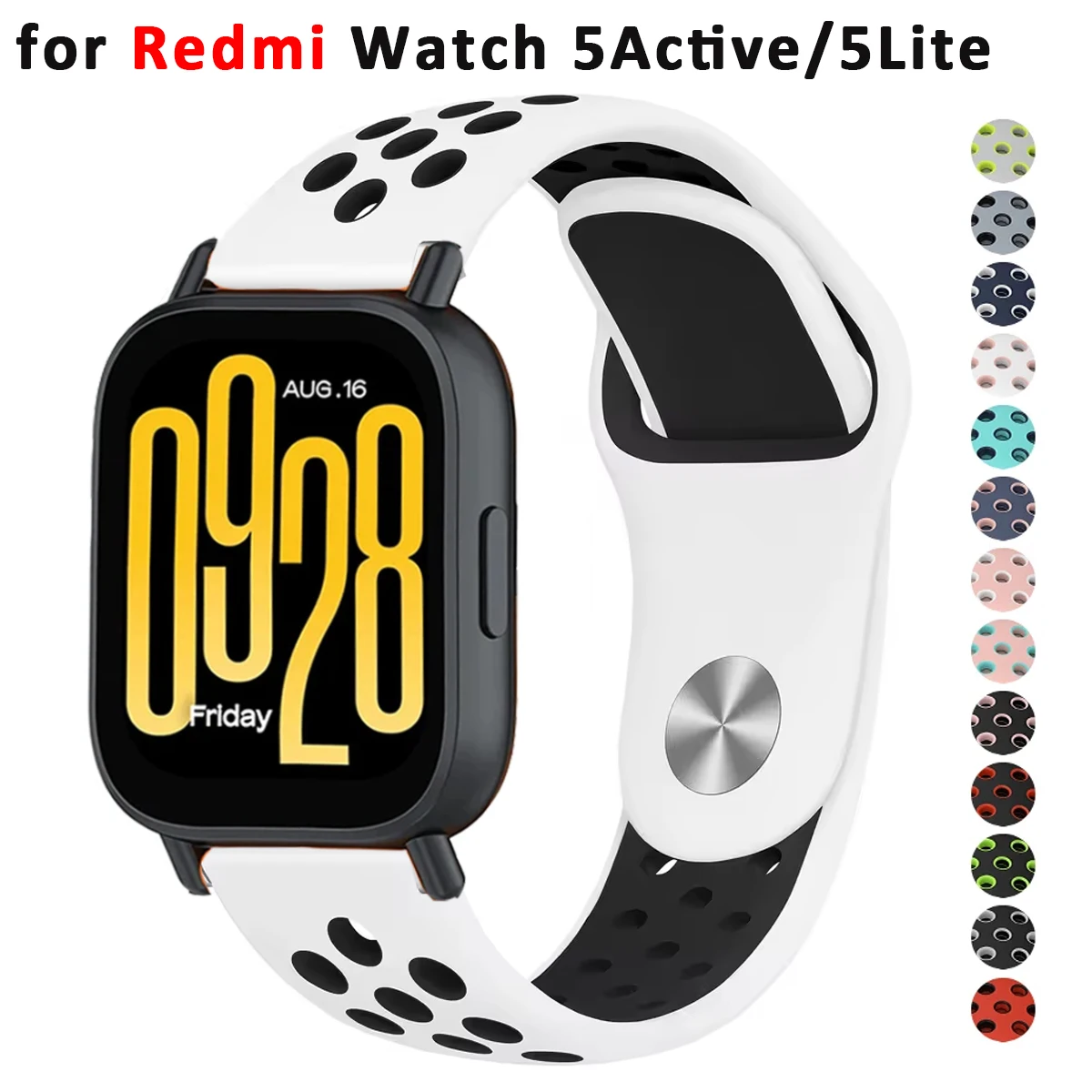 22mm Silikonarmband für Redmi Watch 5 Active Sports Correa Band Armband für Xiaomi Redmi Watch 5 Lite Armbandzubehör
