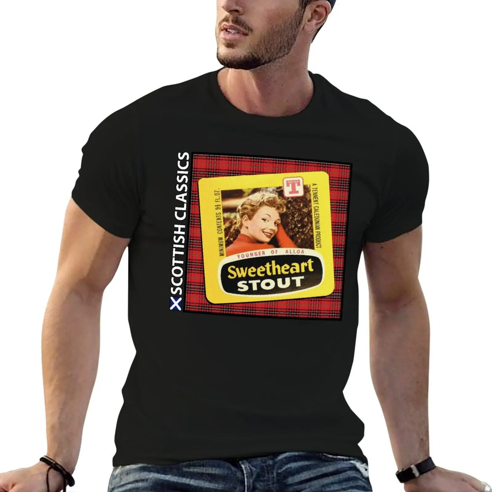 Scottish Classics - Sweetheart Stout T-Shirt Active Wear Sports T-Shirt for Men