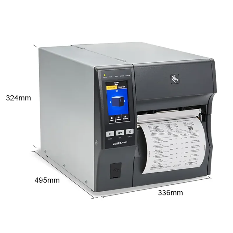 Zebar ZT421 6inch Industrial Label Barcode Printer Thermal Transfer Desktop 203dpi 300dpi Thermal Transfer Printer