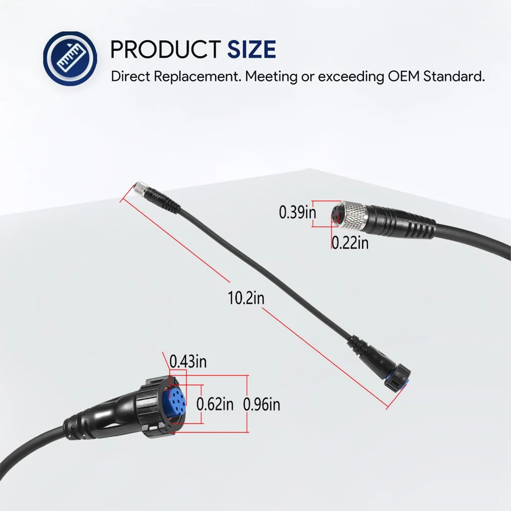1852074MKR-US2-14Universal Sonar2Adapter Cable for Trolling Motors to Garmin ECHOMAP/GPSMAP/LiveScope Chartplotter/fishfinder ﻿