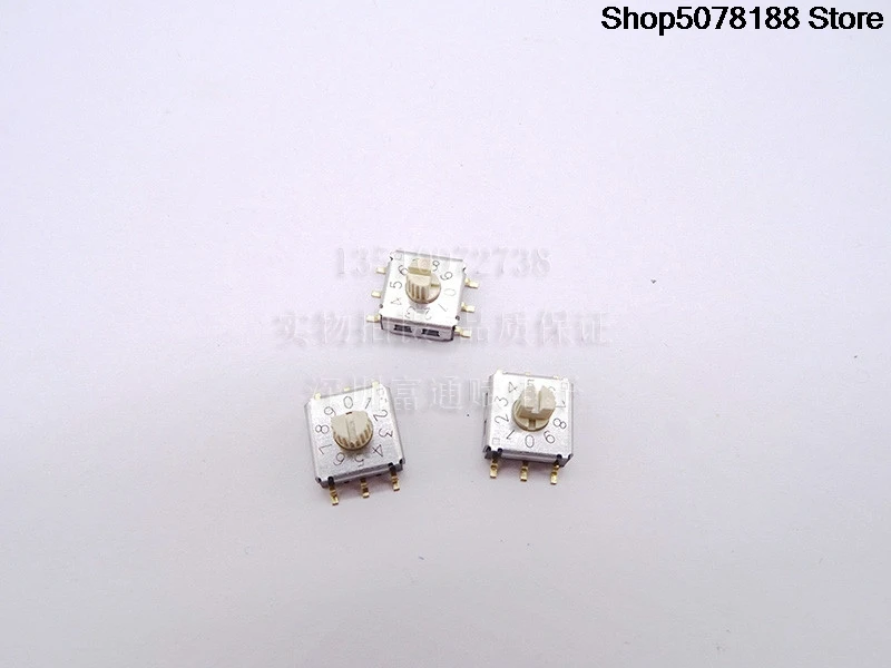 Taiwan DIP round 10-digit rotary switch 0-9 encoder R7M3H-10RB-V-T/R positive code