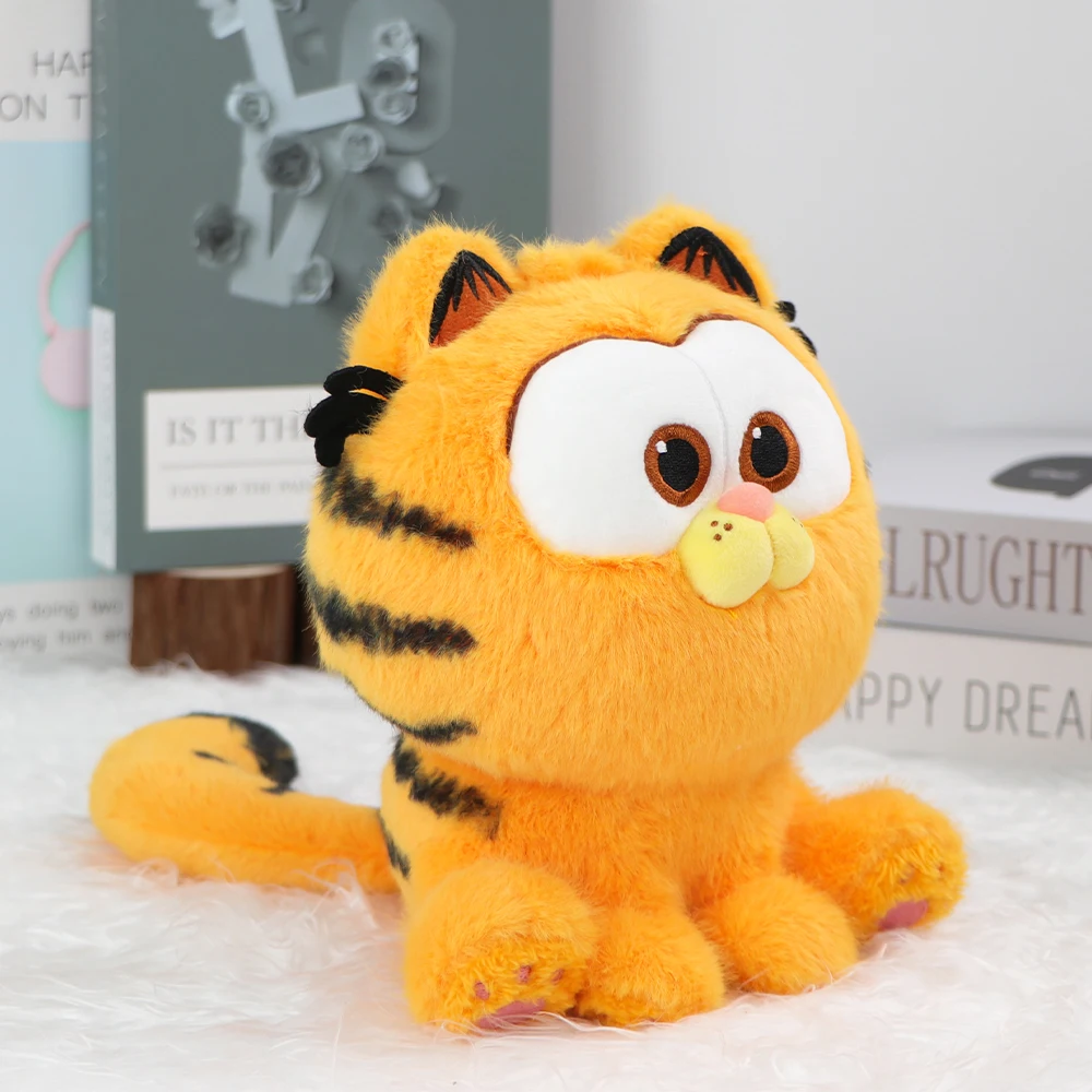 Oryginalna pluszowa zabawka Garfield siedzieć GARFIELD rodzina słodki kociak wypchana lalka miękki plecak brelok wisiorek prezent urodzinowy 10/19/30cm
