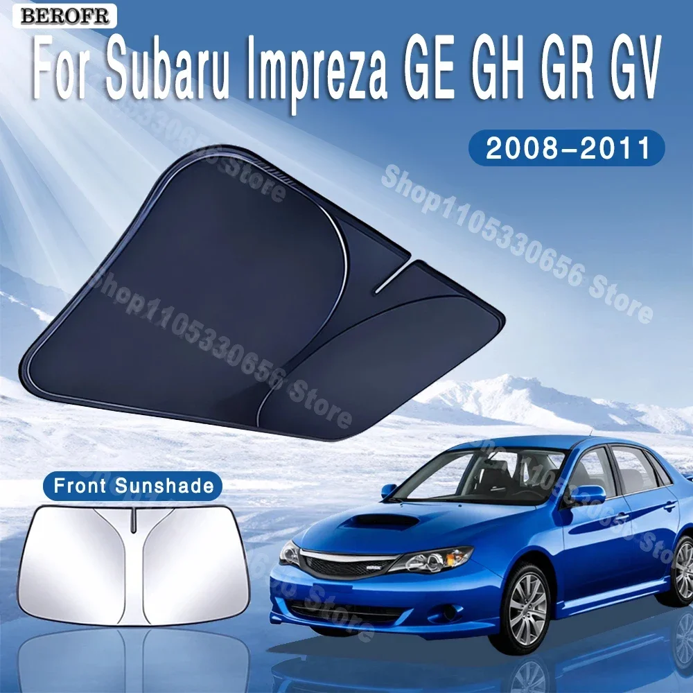 For Subaru Impreza GE GH GR GV 2008~2011 2010 Car Sun Visor Front Windshield Sunshade Heat Insulation Summer Auto Accessories