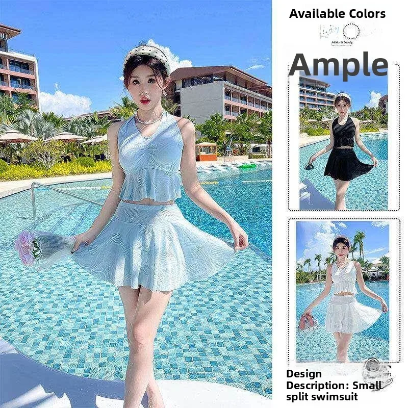 

Women's Bikini Swimsuit Neck Hanging Meat Concealing plus Size Sexy High Level Training Swimsuit Summer 2026 New